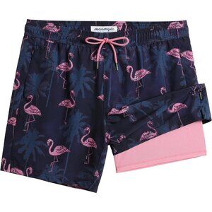 Mens Swim Trunks with Swimming Shorts Stretch 7" Swimwear Bathing Suits